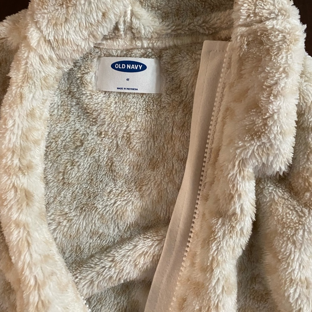 Old navy leopard hoodie 4T